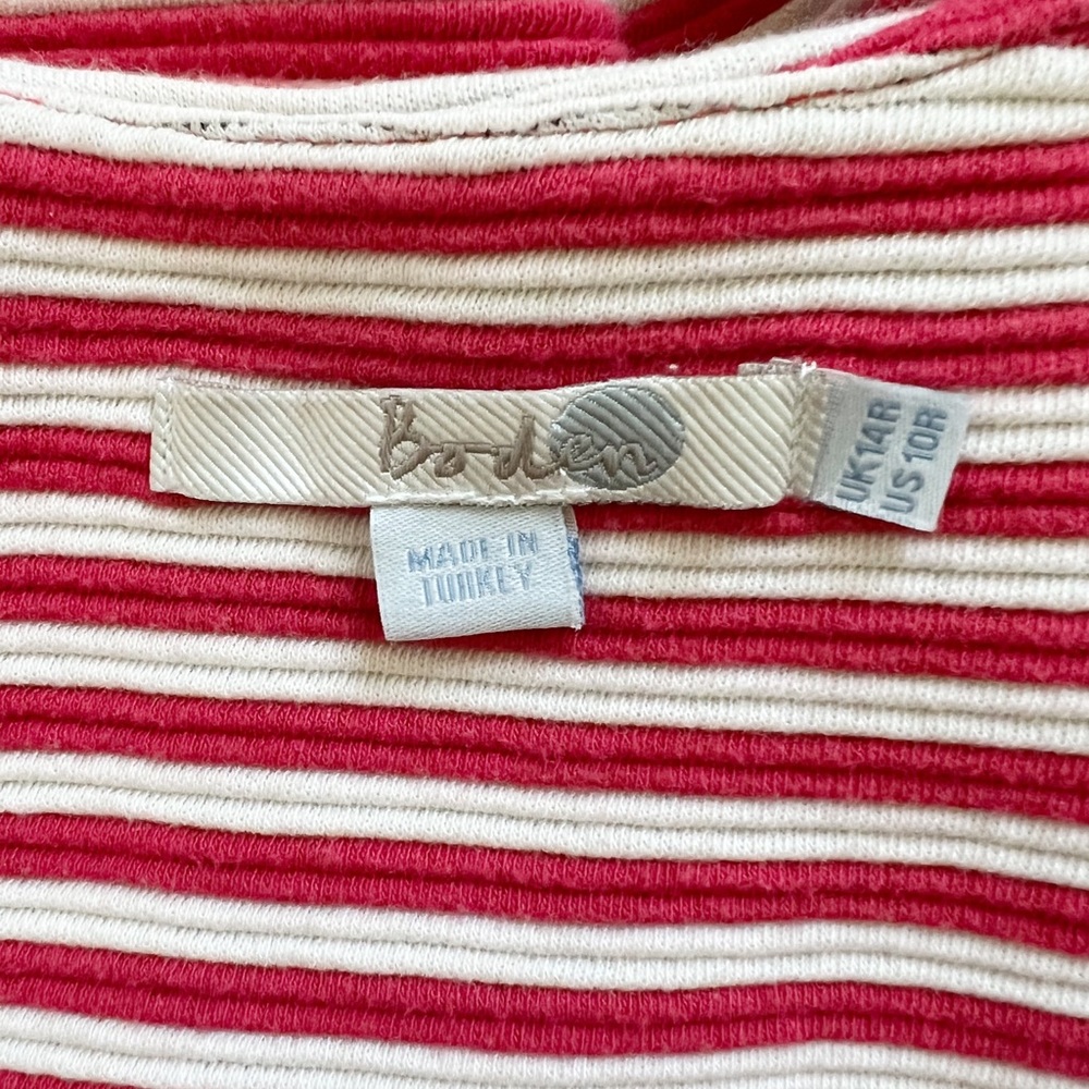 Boden Ribbed Striped Knit Sleeveless Ponte Dress - Picture 5 of 5